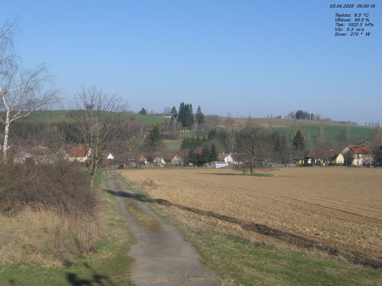 Webkamera v obci Střezimíř - vodárna